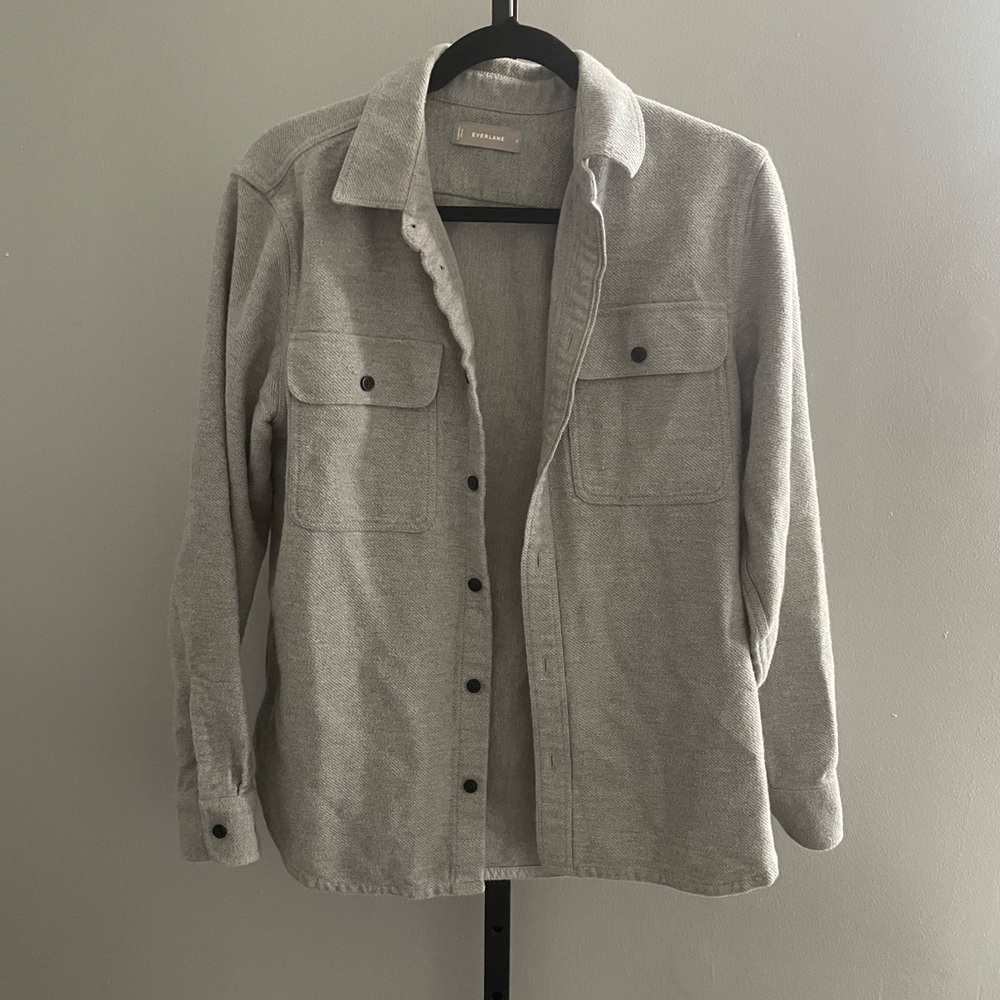 Gray Button-Up Shirt by Aritzia